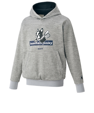 ゼット(ZETT)野球ウェア ベースボールジャンキー ジュニア 裏起毛 スウェットパーカー BOS65001J-1500