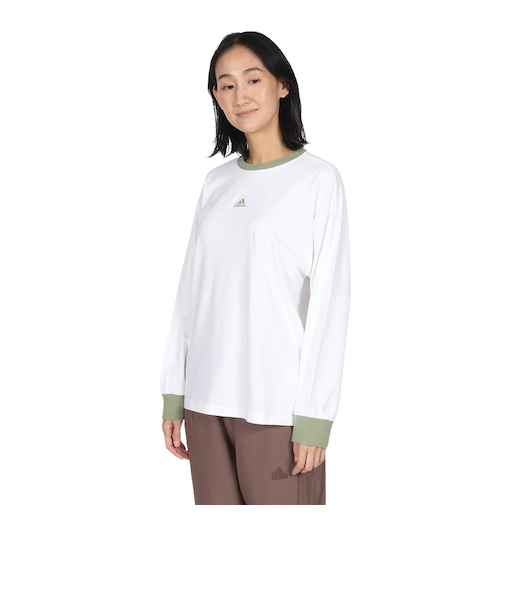 アディダス（adidas）ワーディング ルーズフィット シングルジャージー 長袖Tシャツ KTX53-JG5713