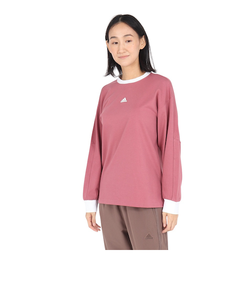 アディダス（adidas）ワーディング ルーズフィット シングルジャージー 長袖Tシャツ KTX53-JG5715