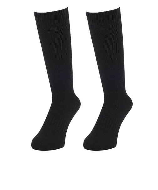 クー（Coo.）ヒートクロス 2足組 クルー丈 無地ソックス 895Q4GSA0012 BLK22 22-25cm 抗菌防臭