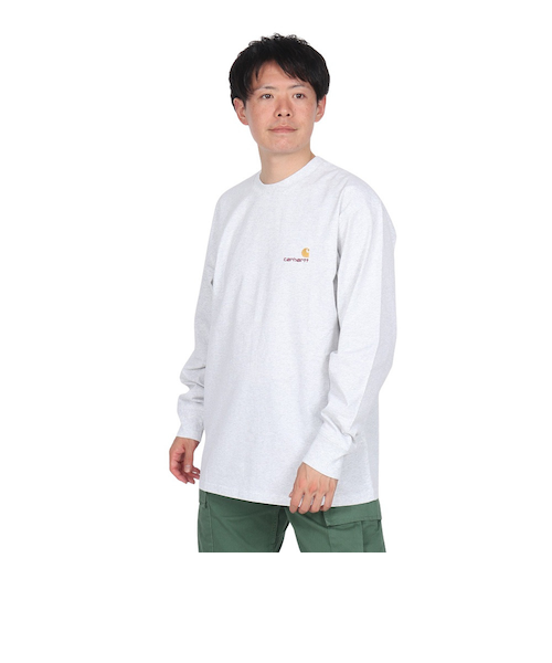 カーハート(CARHARTT)ロングスリーブ アメリカンスクリプト Tシャツ I029955482XX24FW(Men’s) カーハート（CARHARTT）ロングスリーブ アメリカンスクリプト Tシャツ