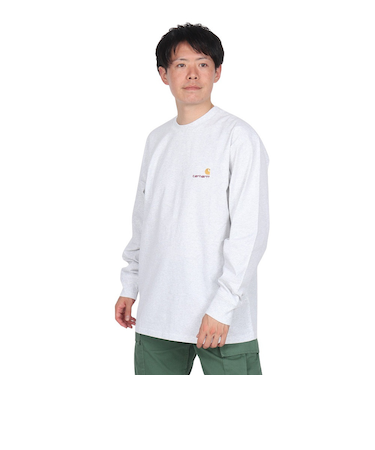 カーハート（CARHARTT）ロングスリーブ アメリカンスクリプト Tシャツ I029955482XX24FW