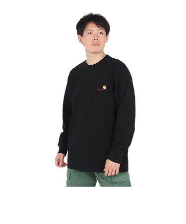 カーハート（CARHARTT）ロングスリーブ アメリカンスクリプト Tシャツ I02995589XX24FW
