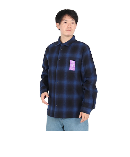 ルーカ（RVCA）GLOBAL COMESTIC SHIRTS 長袖シャツ BE042111 BLU