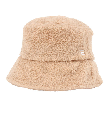 エルケクス（ELKEX）FUR ロゴ バケットハット バケハ EKL4FA0031 BEG ベージュ フリーサイズ 防寒