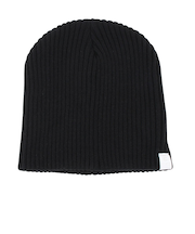 エルケクス(ELKEX)ニット帽 BASIC リブ ワッチ 帽子 EKL4FA0033 BLK 黒 防寒 フリーサイズ
