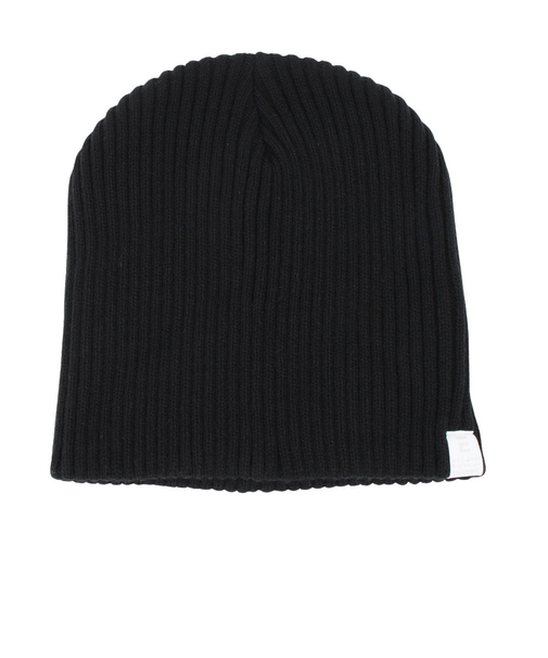 エルケクス（ELKEX）ニット帽 BASIC リブ ワッチ 帽子 EKL4FA0033 BLK 黒 防寒 フリーサイズ