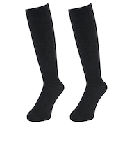 クー(Coo.)ヒートクロス クルーソックス 2足組 894Q4GSA0019 BLK25 25-28cm 抗菌防臭 黒