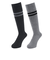 クー（Coo.）ヒートクロス クルーソックス 2足組 GRYBLKライン 894Q4GSA0021 GRY25 25-28cm 抗菌防臭