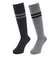 クー（Coo.）ヒートクロス クルーソックス 2足組 GRYBLKライン 894Q4GSA0021 GRY25 25-28cm 抗菌防臭