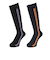 クー（Coo.）ヒートクロス クルーソックス 2足組 NVYBLKストライプ 895Q4GSA0017 NVY22 NVY22 22-25cm 抗菌防臭