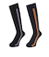 クー（Coo.）ヒートクロス クルーソックス 2足組 NVYBLKストライプ 895Q4GSA0017 NVY22 NVY22 22-25cm 抗菌防臭