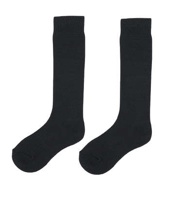 クー(Coo.)ジュニア ヒートクロス クルーソックス 2足組 896Q4GSA0008 BLK19 19.0-22.0cm 抗菌防臭