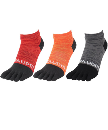 ヒートクロス 5指ソックス 3足組 REDYELBLK SK4F0004-WA895-GRGSA 22cm