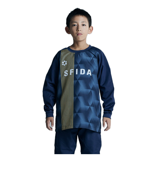 スフィーダ（SFIDA）サッカー フットサルウェア キッズ ジュニア 裏メッシュピステトップ SA-24X54JR NVY