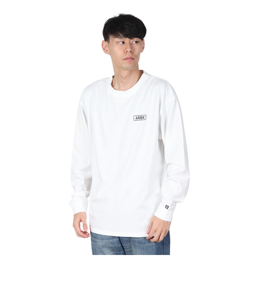 エアボーン（ARBN）LOGO 長袖Tシャツ AB2024FWM-APP001WHT