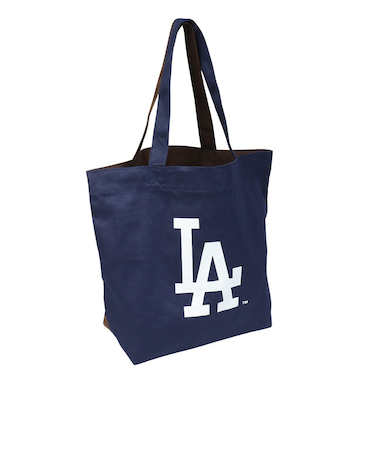エムエルビー（MLB）キャンバストート トートドジャース パドレス MLB-TTB03 BLUExBROWN
