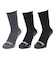 MiCROBATOR クルー丈 ソックス 3足組 GRNWHTBLK SK4F0016-WA895-GRGSA