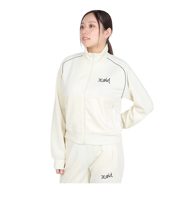 エックスガール（X-gir）SHORT TRACK ジャケット 158246021011-WHITE
