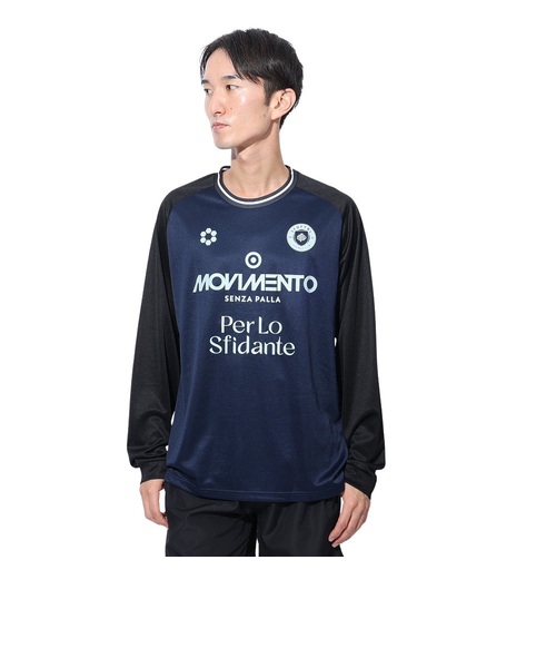 スフィーダ（SFIDA）長袖シャツ プラクティスTシャツ SA-24X50 NVY