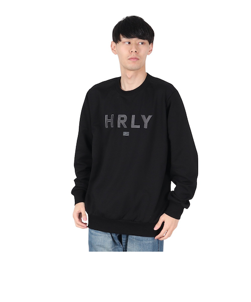 ハーレー（HURLEY）EMB HRLY スウェット クルーシャツ 24XBMCFL025-BLK