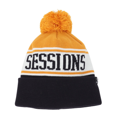 セッションズ（SESSIONS）ニット帽 ポンポン カフ ワッチ 24080280 NVY フリーサイズ 紺