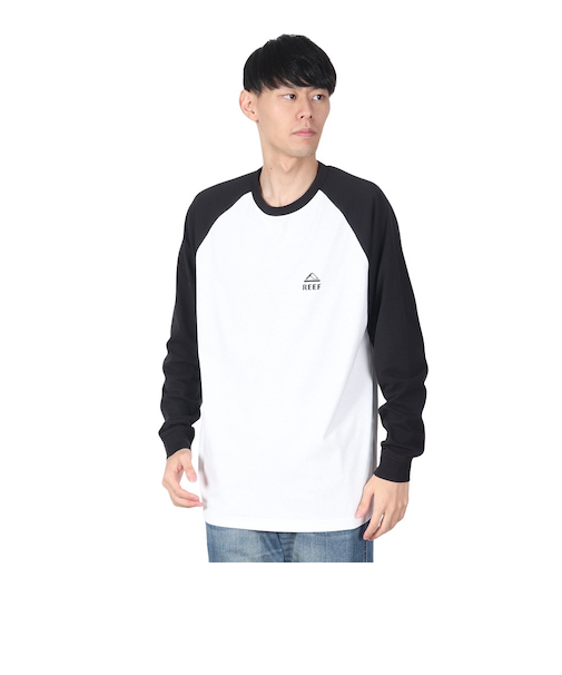 リーフ（REEF）ラグラン ロングスリーブTシャツ RFTEM2431-WT/BK