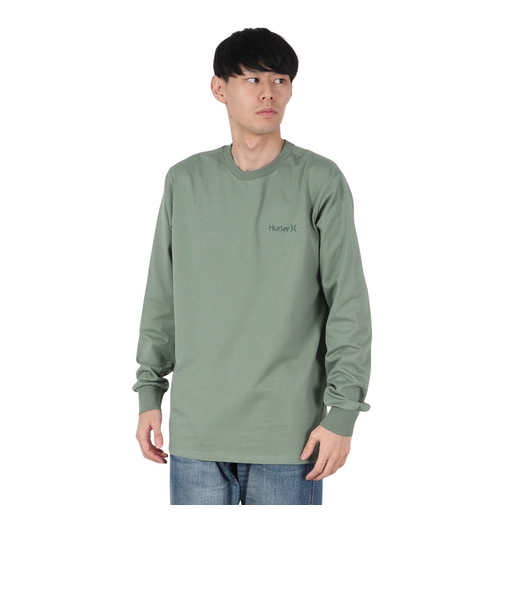 ハーレー（HURLEY）スクエア ロゴ ロングスリーブTシャツ 24XBMCLS029-SAGE