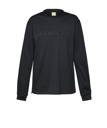 アスレタ(ATHLETA)ジュニア サッカー フットサルウェア ロングスリーブTシャツ 3387J BLK