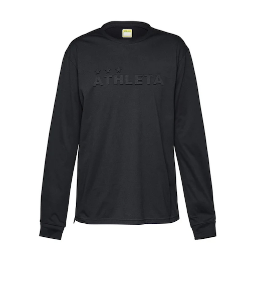 アスレタ(ATHLETA)ジュニア サッカー フットサルウェア ロングスリーブTシャツ 3387J BLK