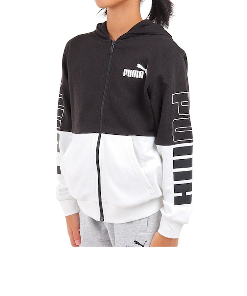プーマ(PUMA)ジャージ ボーイズ POWER カラーブロック フーデッド 678571 01 BKWT