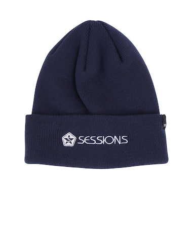 セッションズ（SESSIONS）ニット帽 ベーシック カフ ワッチ 24080278 NVY フリーサイズ 紺