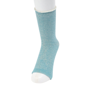 クー(Coo.)温感 オヤスミ クルー丈 ソックス 895Q4GSA0111 NVY 22センチ ターコイズ 保温