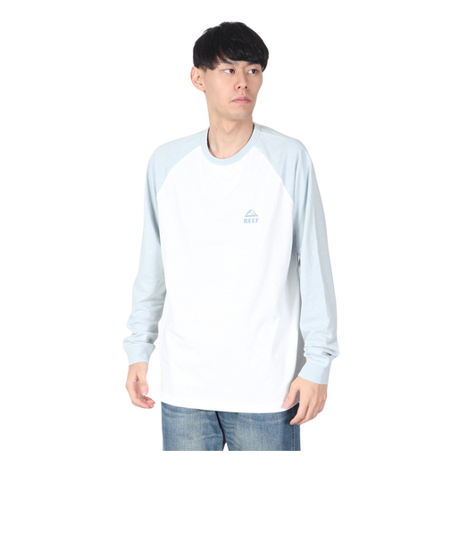 リーフ（REEF）ラグラン長袖Tシャツ RFTEM2431-WT/BL