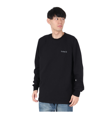 ハーレー（HURLEY）スクエア ロゴ ロングスリーブTシャツ 24XBMCLS029-BLK