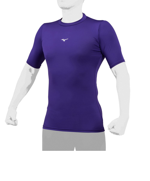 ミズノ(MIZUNO)野球 半袖 アンダーシャツ バイオギア ローネック 12JABC3167