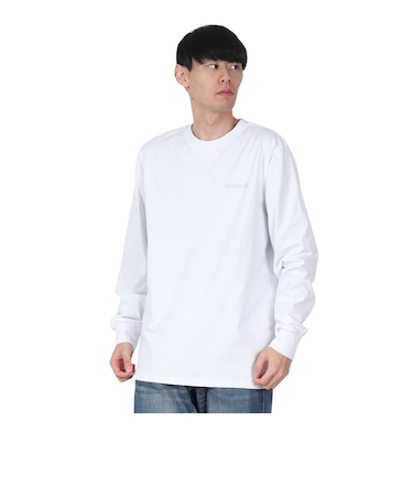 ハーレー（HURLEY）スクエア ロゴ ロングスリーブTシャツ 24XBMCLS029-WHT