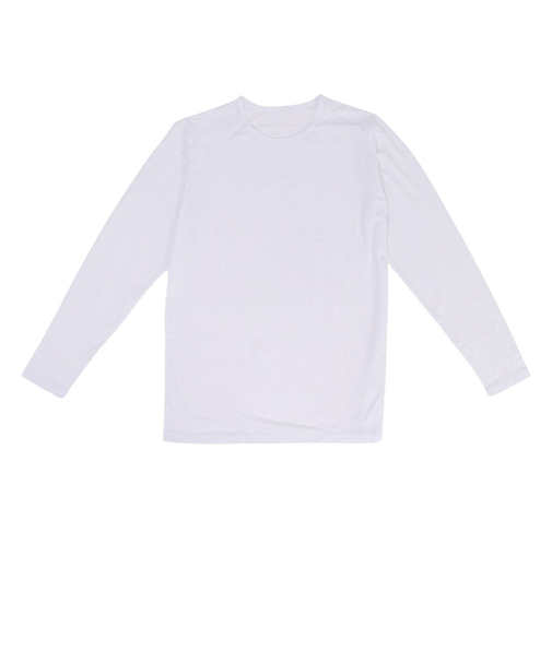 クー(Coo.)ヒートクロス 薄手 長袖 クルーネックシャツ 891CO4GC0124 WHT S-Lサイズ 白 吸湿発熱 保温 抗菌 防臭