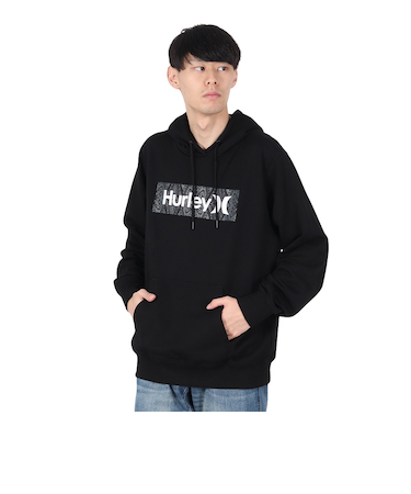 ハーレー（HURLEY）VORTEX ボックス ロゴ スウェットパーカー 24XBMCFF026-BLK