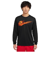 ナイキ(NIKE)バスケットボールウェア ドライフィット ロングスリーブ Tシャツ HF6210-010