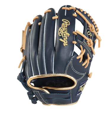 ローリングス（Rawlings）少年軟式用グラブ オールラウンド用 野球グローブ ジュニア ハイパーテック R9 SERIESBFS ネイビー GJ4FR9B…