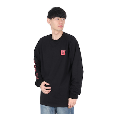 ハーレー（HURLEY）TRIBAL LOGL ロングスリーブTシャツ 24XBMCLS031-BLK