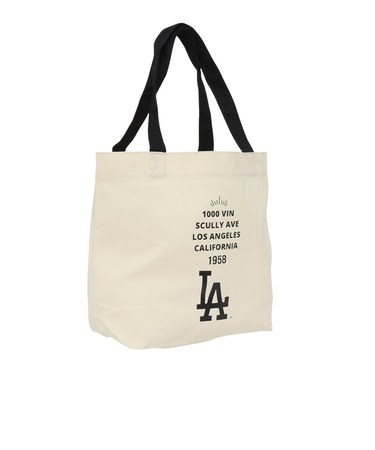 エムエルビー（MLB）キャンバストート トート ドジャース LA-SCV-03 IVORYxBLACK BH フリーサイズ