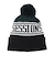 セッションズ（SESSIONS）ニット帽 ポンポン カフ ワッチ 24080280 BLK フリーサイズ 黒