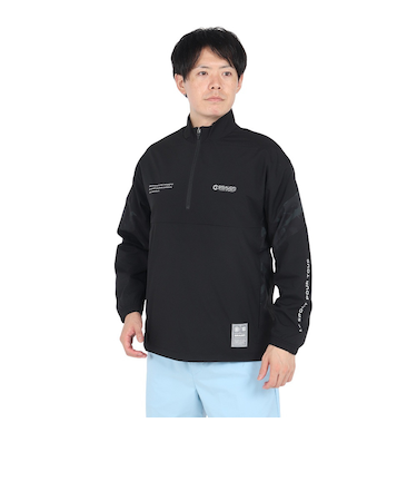 絶耐撥水 ヒートクロス マジックサーモ BSMESH ハーフジップ ジャケット WB4F0049-TR854-GRSD BLK