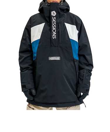 セッションズ（SESSIONS）エージェント アノラック プルオーバー ジャケット SSFW240002 BLK