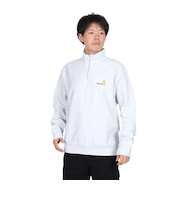 カーハート(CARHARTT)ハーフジップ アメリカン スクリプト スウェットシャツ I027014482XX24FW