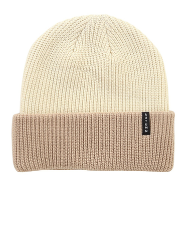 ビーニー ニット帽 AT24 BLOCKED KHAKI