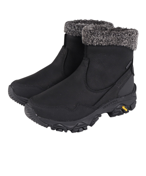 メレル(MERRELL)スニーカー アウトドアシューズ コールドパック 3 サーモ ミッド ジップ ウォータープルーフ 037396 BLK