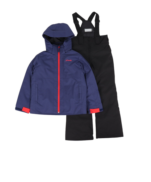 フェニックス（PHENIX）ジュニア プレーイングインザスノー ツーピース 上下セット ESB242P84 NAVY